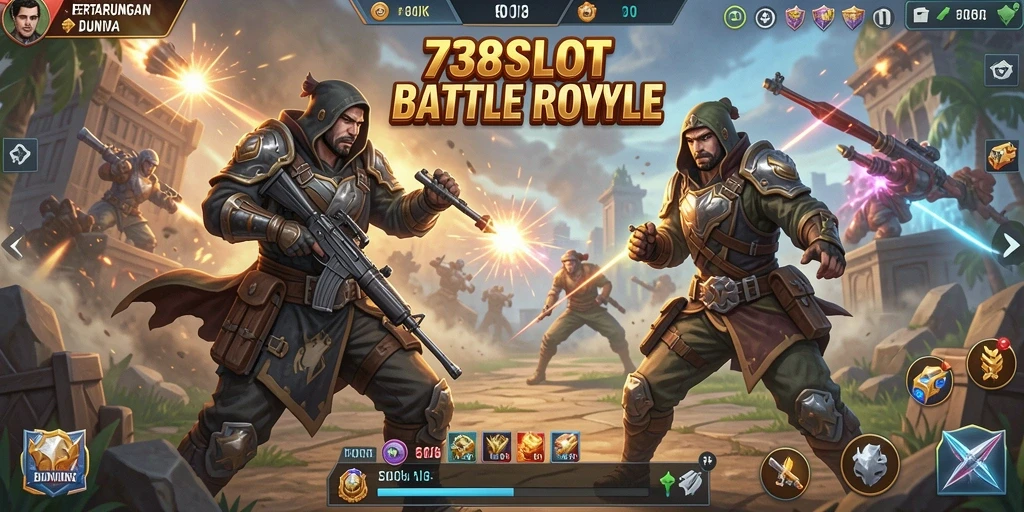 Gameplay seru dan mendebarkan di 738SLOT, Battle Royale yang menarik.