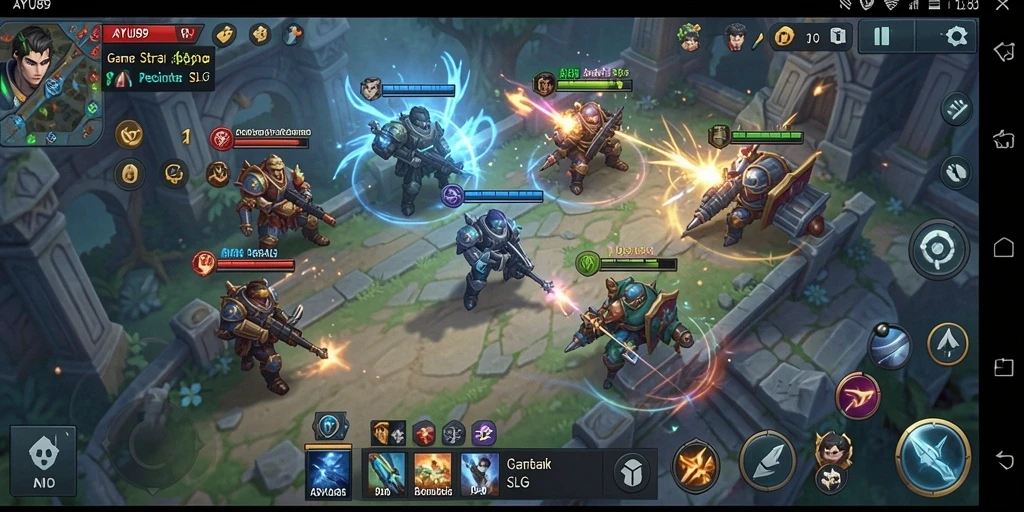 Tampilan menarik gameplay strategis AYU89 yang seru.