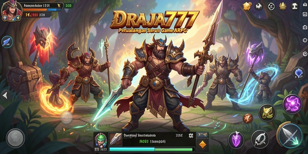 Tangkapan layar menampilkan momen pertarungan epik dalam DRAJA777.