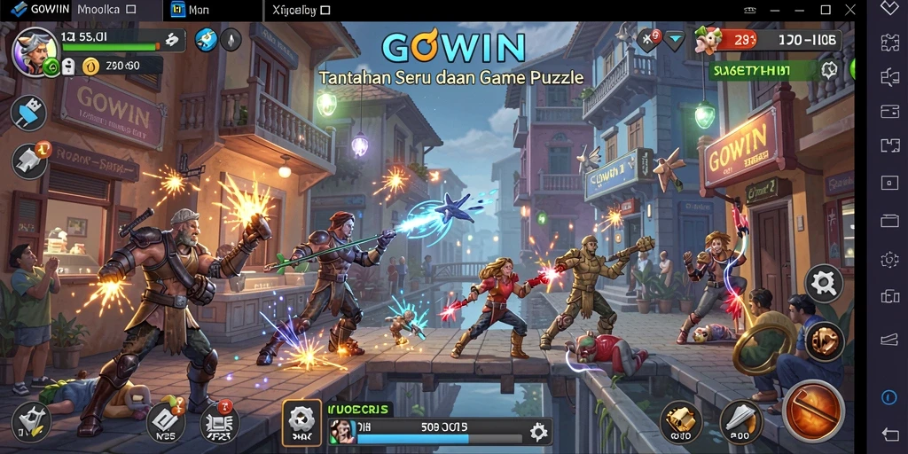 Menampilkan gameplay GOWIN yang seru dan menantang.