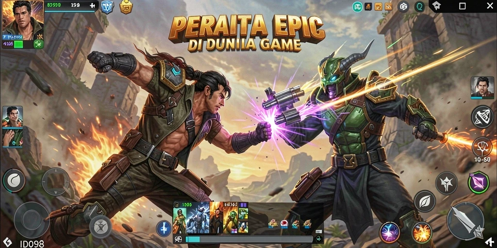 Tampilan gameplay ID098 yang intens dan mendebarkan.