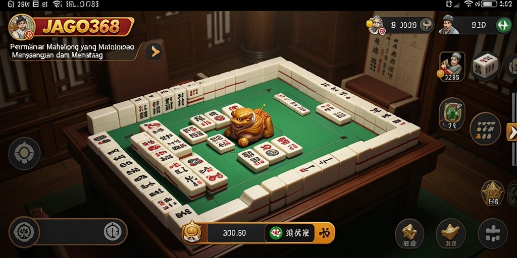 Tampilan menarik dari gameplay Mahjong di JAGO368.