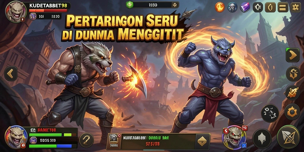 Tampilan gameplay menarik dari KUDETABET98 yang penuh aksi pertarungan.