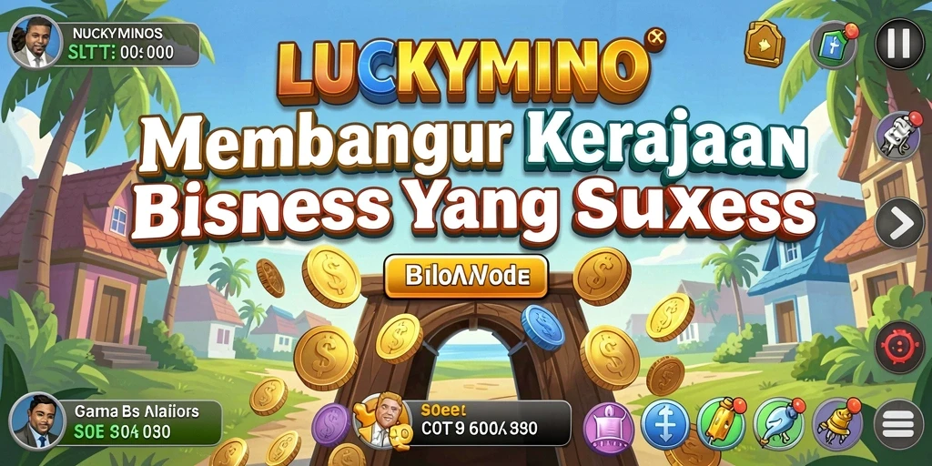 Tampilan gameplay LUCKYMINO yang seru dan menarik.