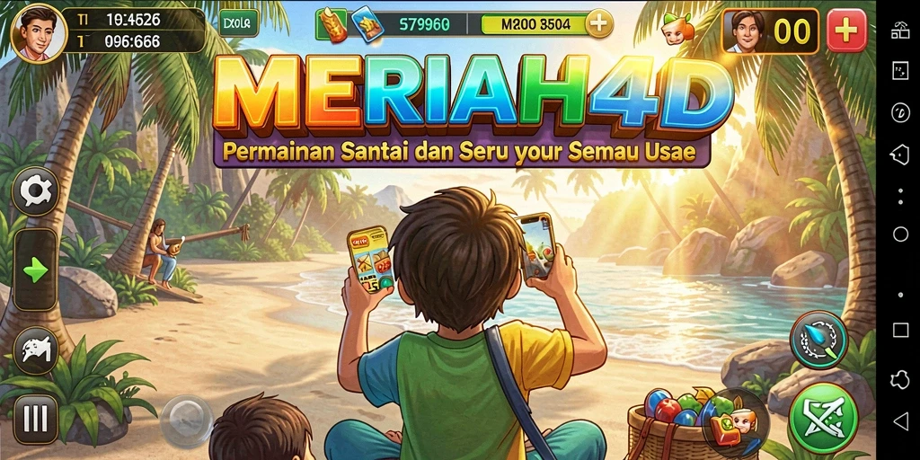 Screenshot utama gameplay MERIAH4D yang seru dan mudah dimainkan.