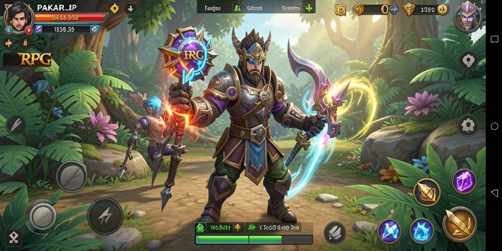 Screenshot gameplay PAKARJP menampilkan petualangan epik dalam dunia RPG.