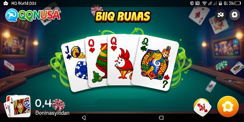 Tampilan gameplay QQNUSA dengan grafis yang menawan dan seru.
