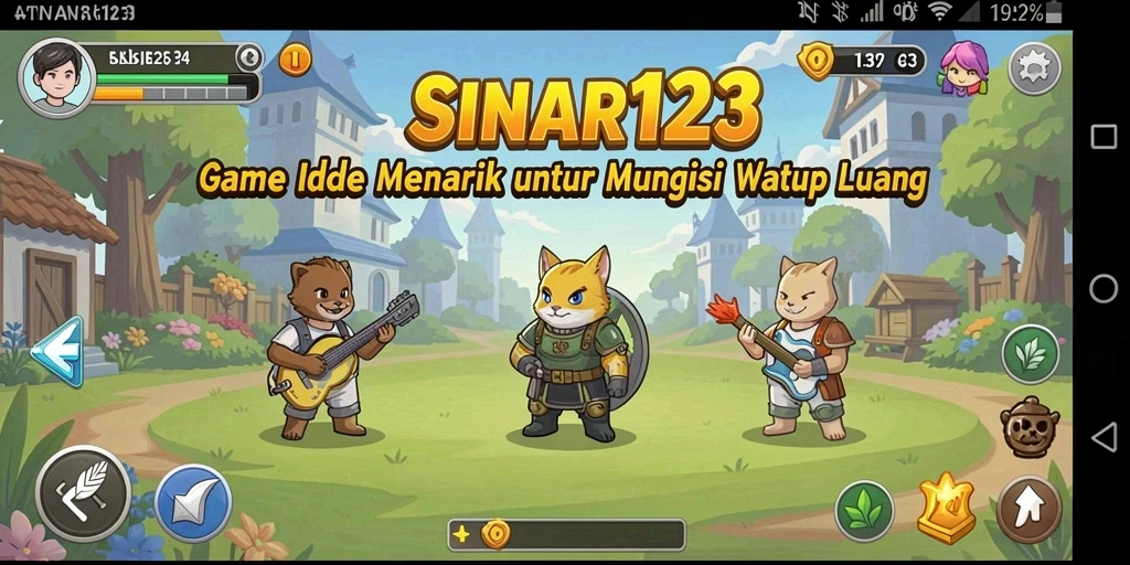 Screenshot gameplay SINAR123 menampilkan karakter yang sedang mengumpulkan sumber daya.