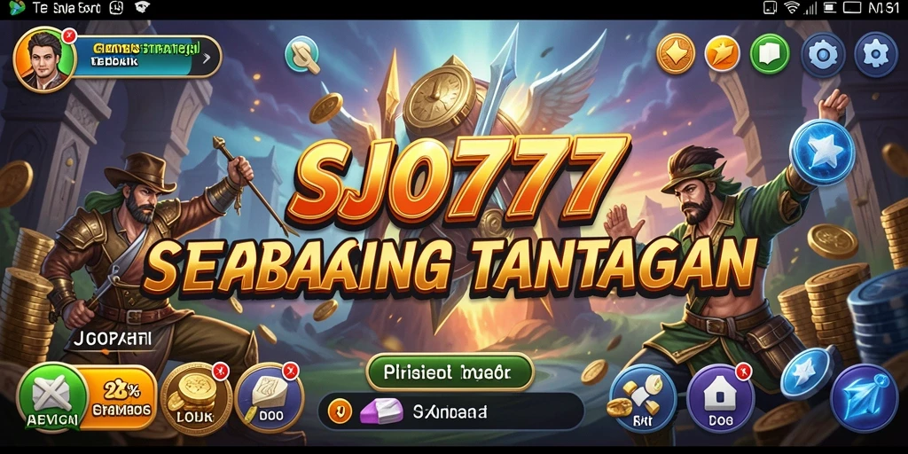 Tampilan gameplay menegangkan di SJO777 dengan aksi strategi.