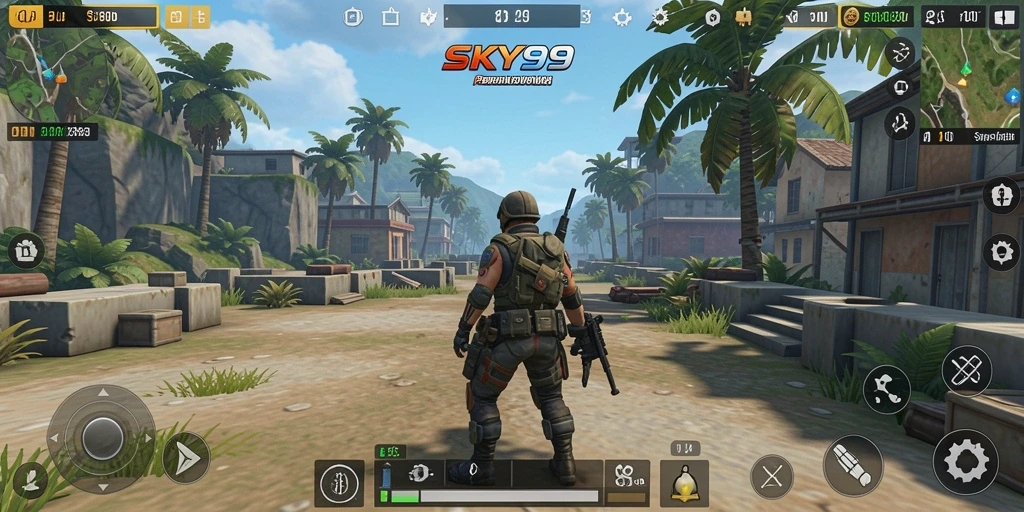 Screenshot menunjukkan gameplay menarik dari SKY99 yang menggugah selera.