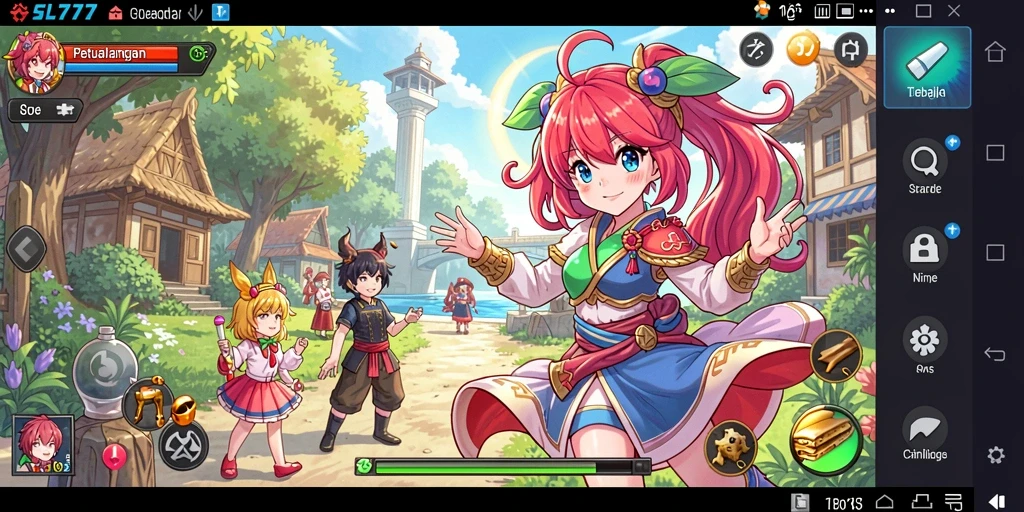 Tampilan menarik dari gameplay Anime yang mengasyikkan.