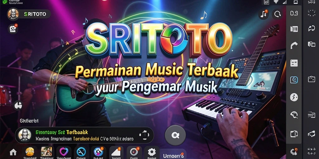Tampilan gameplay SRITOTO yang seru dengan lagu-lagu menarik.