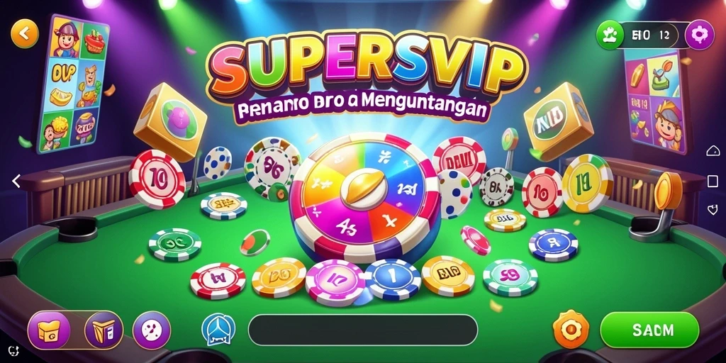 Tampilan menarik dari gameplay Bingo di SUPERSVIP.
