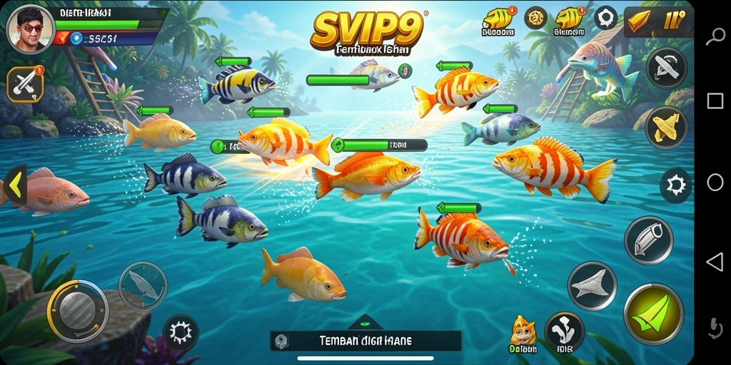 Tampilan menarik dari gameplay seru Tembak Ikan SVIP9.